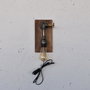 Opviq Lámpara de pared Pp173 Madera y Negro